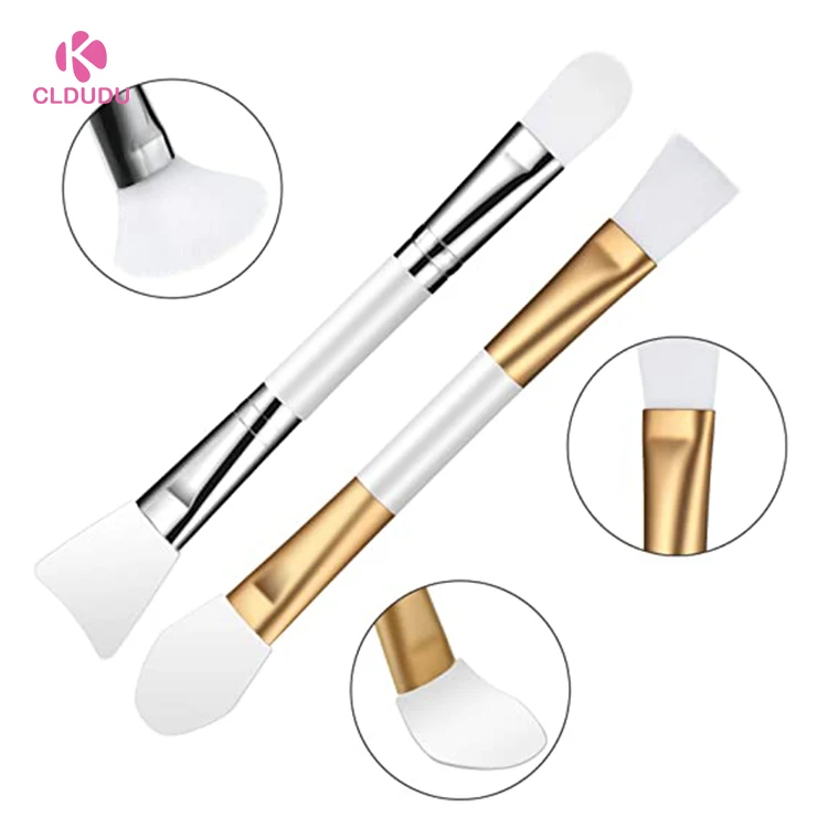 Face Mask Brush Double Side Makeup Brushes Silicone Clay Facial Applicator Nylon Cosmetic Beauty