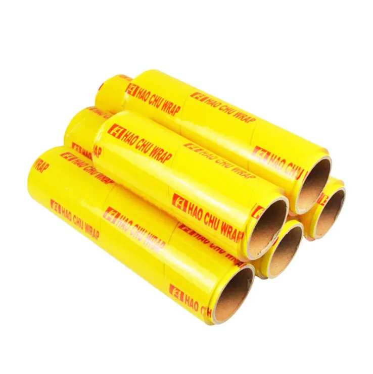 Best Fresh food warp grade packing pvc cling film jumbo roll stretch film casting pvc film