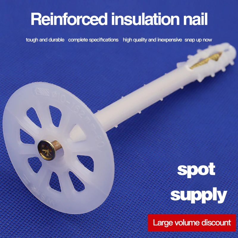 Factory Direct Sales Adhesive Plastic Nails Faktory Insulation Nail For Sale