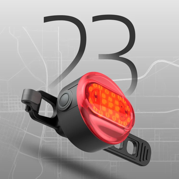 USB Rechargeable Safety Red COB Taillight Waterproof Road Cycling Lights Bike Rear Light