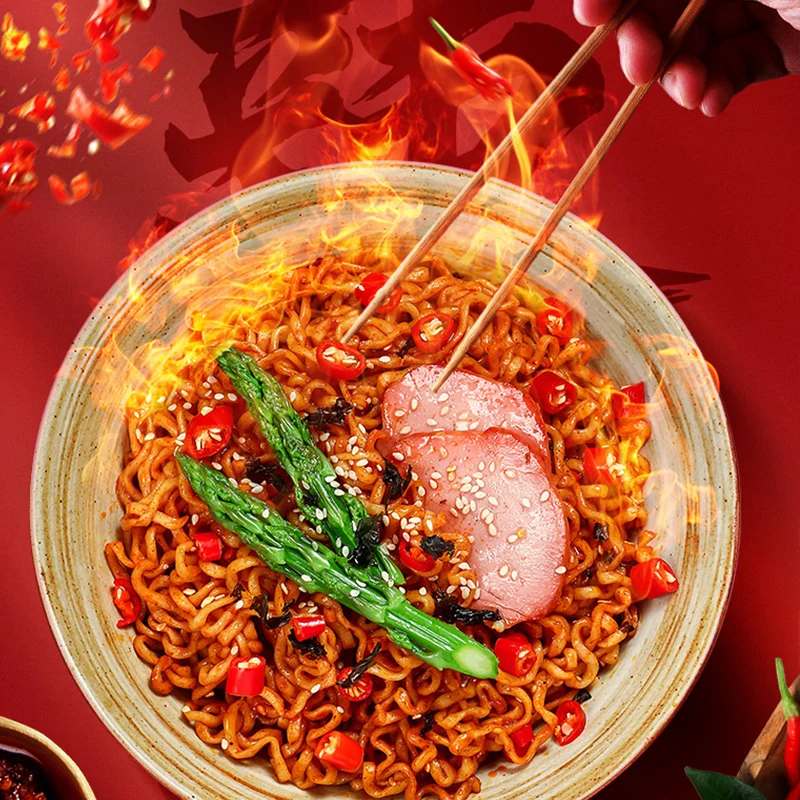 Independent Bags Spicy Korean Turkey noodles & Delicious instant noodles