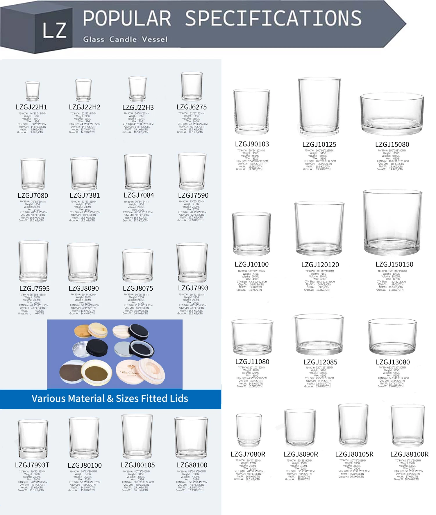 glass candle jars modern thick tall luxury chic soya geo candle vessels containers wholesale with tube box