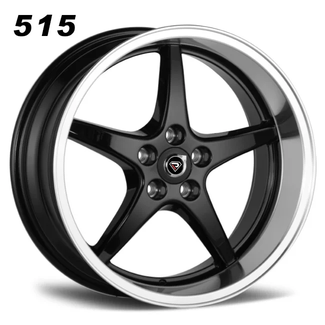 Model 515 18x8.5 inch 5-108 et6 5-spokes machined lips silver/black/red/bronze casting alloy wheels for Volvo