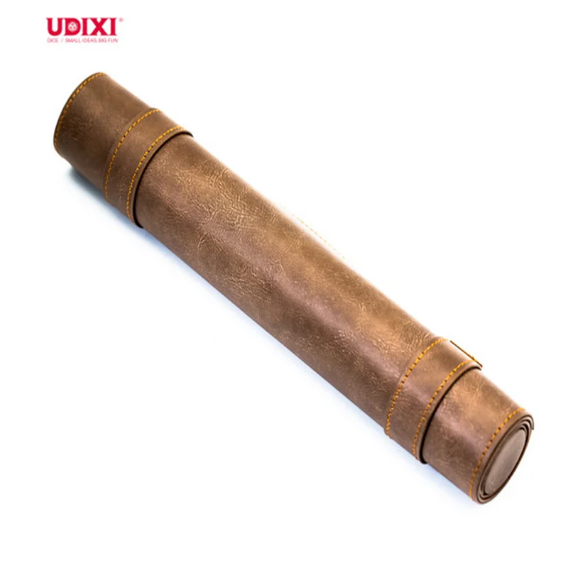 Udixi custom logo dungeons and dragons d&d rpg dnd Dice Rolling Mat PU Leather