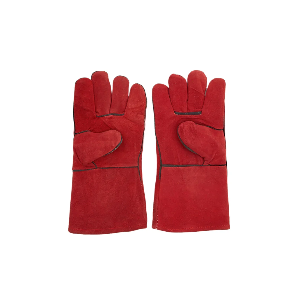 Cowhide Split Leather  Driver Gloves Custom Industrial Construction Safety Working  Protection Heavy Duty  Gloves Boa Lining