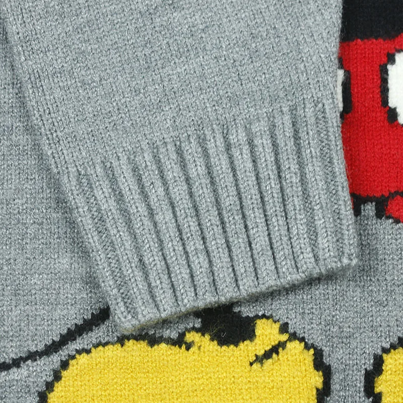 Custom LOGO OEM Children sweater intarsia knit kids pullovers knitwear crewneck knitted winter cotton designer girl sweater