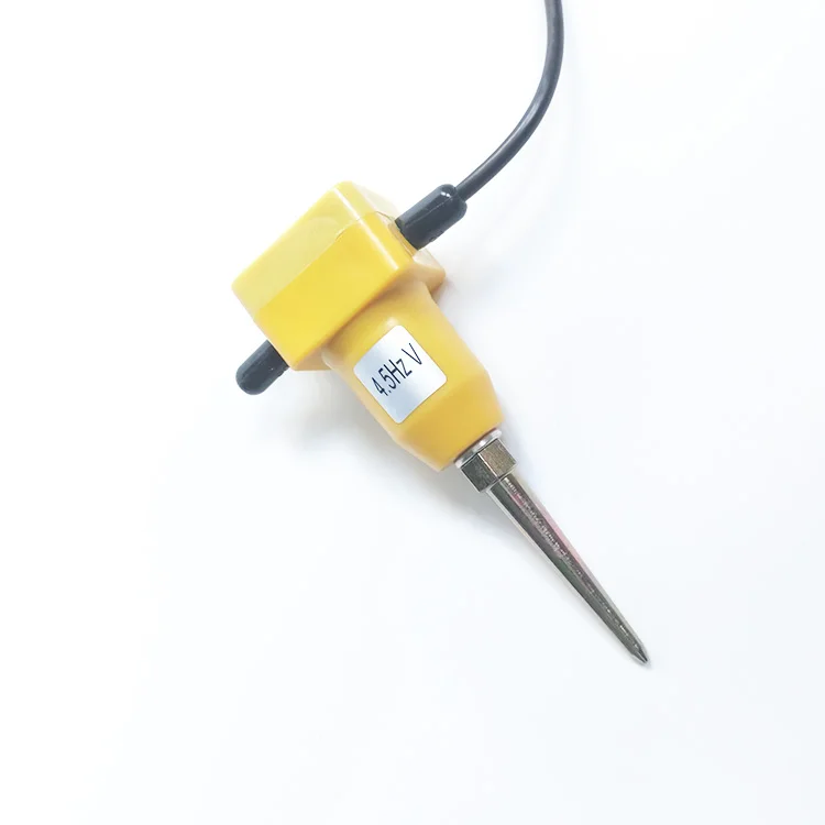 4.5hz geophone sensor vertical with BNC male connector , Coaxial shielded cable, jeofizik jeofon 4.5 Hz string