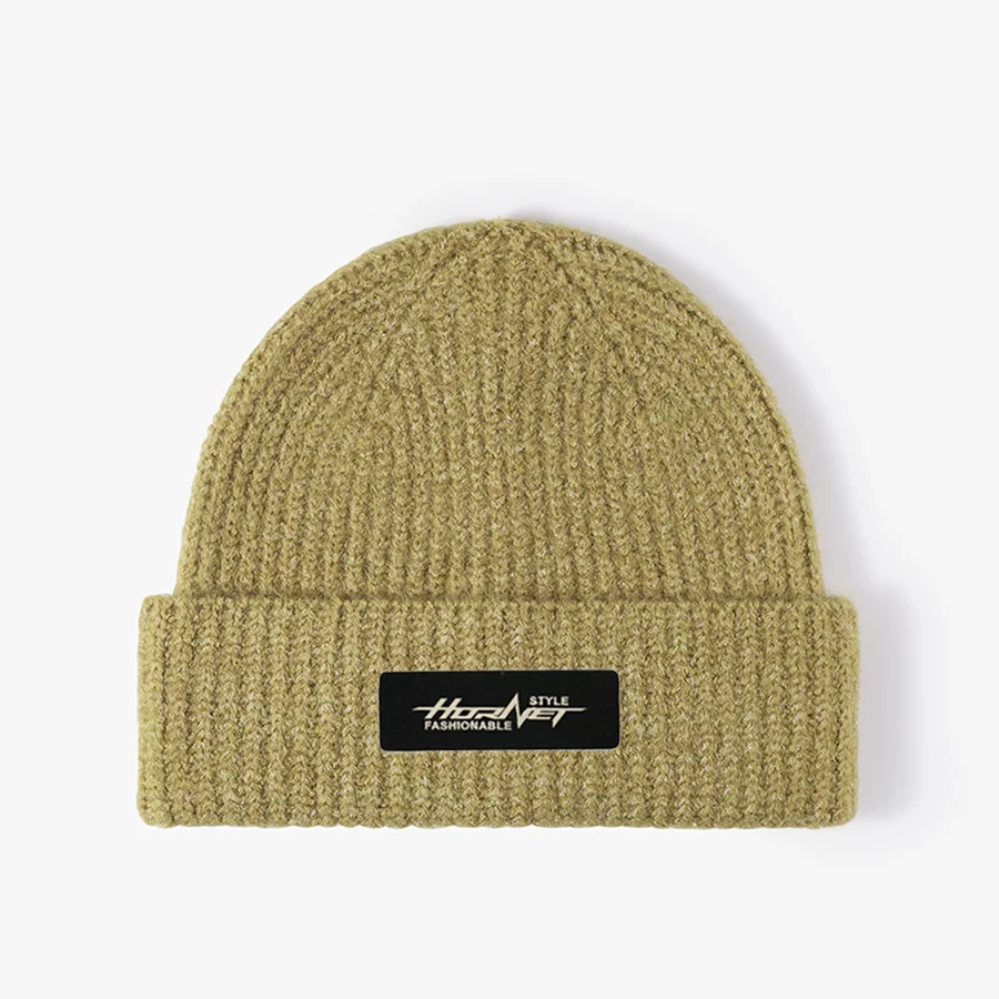 Knitted Hat Women Large Hat Little Wild Wool Brimless Fashion Woolen Hat Men