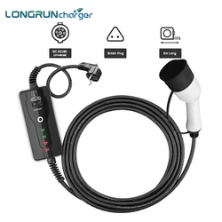 Longrun CE FCC Type1 16A 32A Model 2 Case B SAE J1772 Portable Home Ev fast Charger