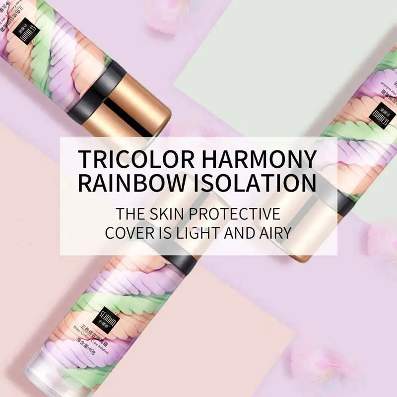 Foundation Makeup Base Cream OEM SENANA Three Colors Isolation Waterproof