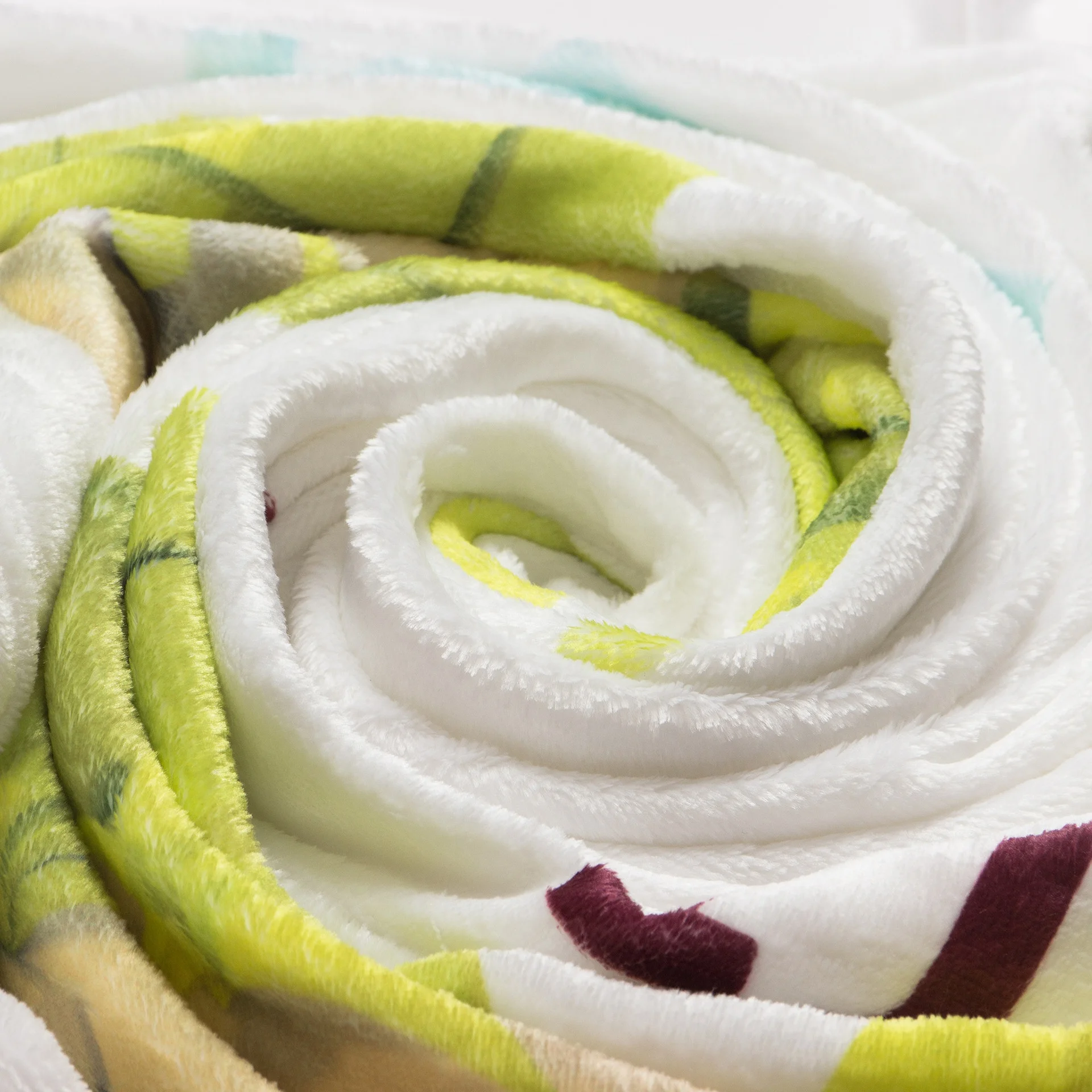 
Rectangular 100% polyester printed flamingo elephant newborn monthly milestone baby blanket 