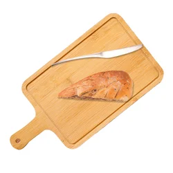 WOODSPACE Japan style wooden bread tray sushi steak pizza display board rectangular outdoor picnic food tray