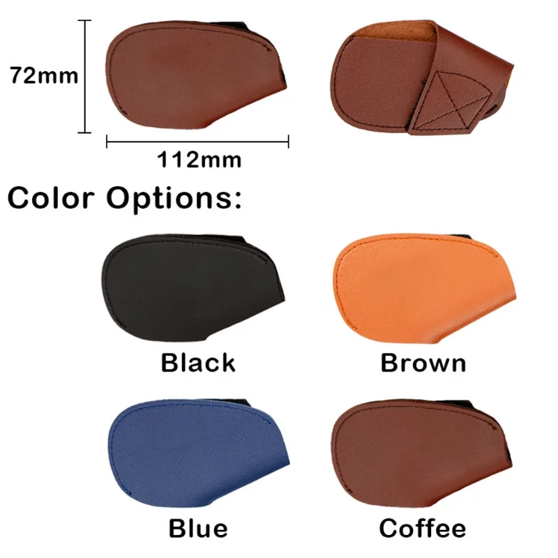 Tailored Golf Irons Cover Custom Leather Golf Club Iron Covers Durable Iron Head Protectors as Gift for Golf Lover