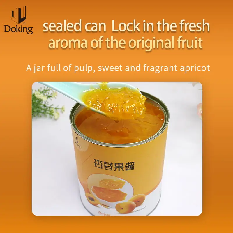 China Doking pure natural apricot meat making tea shop special fruit tea drink commercial wholesale Apricot jam