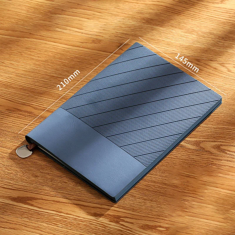 Personalized Leather Joint Notebook Diary Logo Embossed Hot Stamping Silver Gold Hardcover Journal Paper Bound Planner Colored