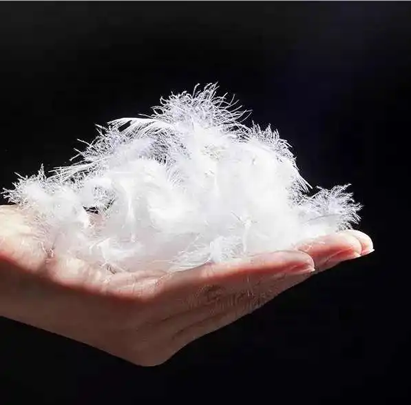 Good Quality Bulk 2-4cm White Duck  Feather Filling For Hotel Pillow