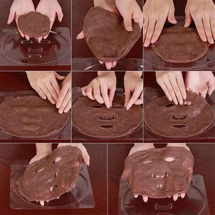 DIY Modeling Facial Mask Plate Clear Silicone Mould Tray SPA Rose Hydro Jelly Face Powder Masks