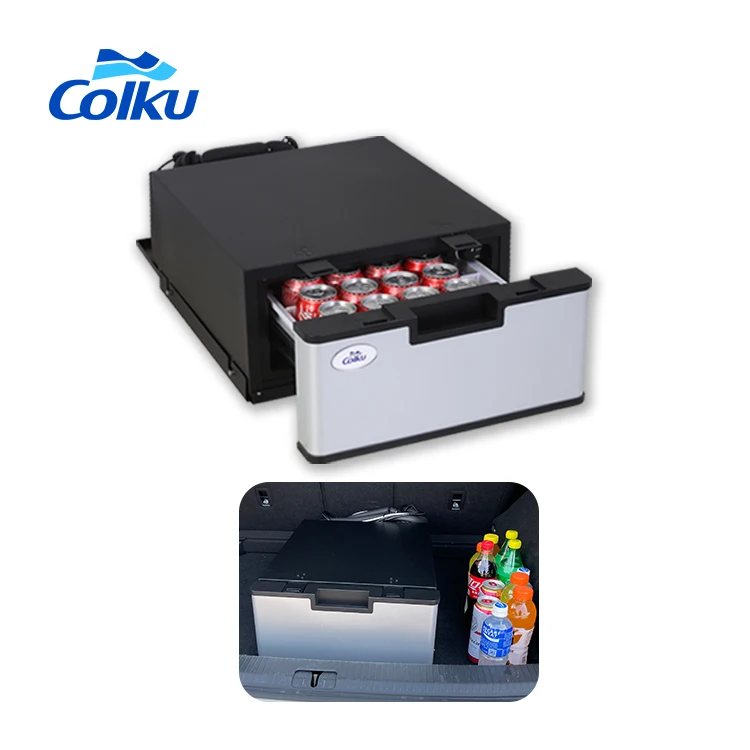 Removable Drawer Shockproof Design 23L Drawer Fridge  12V 24V Car Refrigerator Mini Freezer Compressor Traveller Fridge for RV