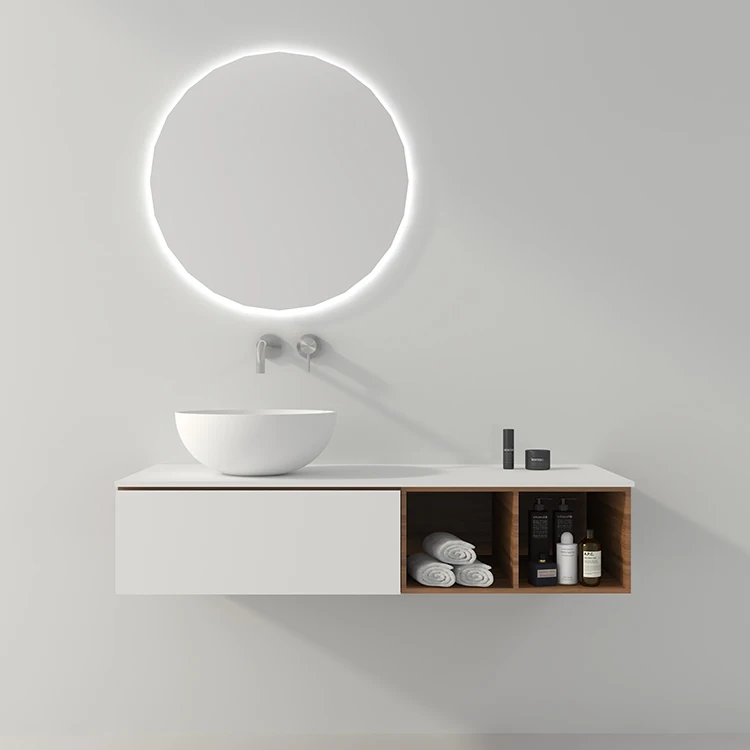 SM-8301T China high quality counter top lavabo sink, stone resin basin round