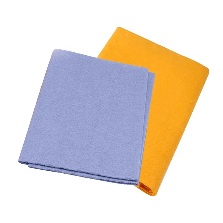 Super Absorbent Orange Color Cleaning Product Germany Needle Punched Nonwoven Shamwow