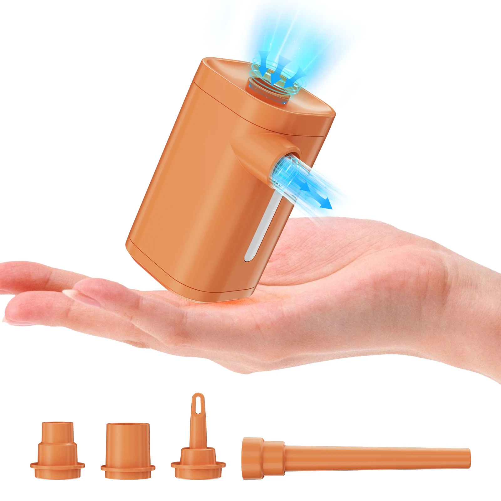 Inflate Deflate Blow dust Illumine Inflatable mattress swimming ring outdoor portable air pump 2000mA battery cordless air pump