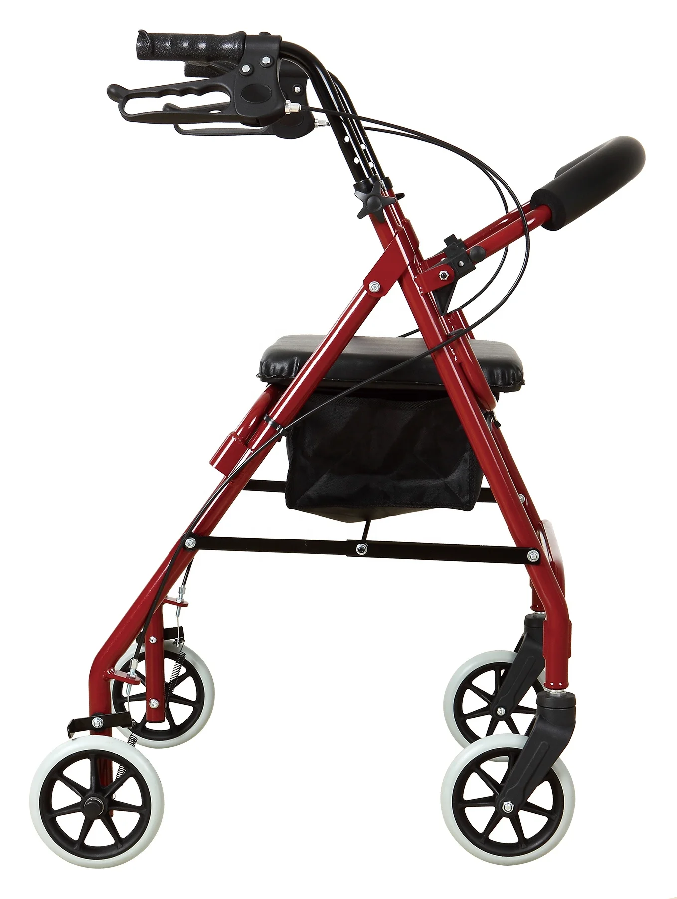 Factory cheap price medical lightweight folding rollator parts walker with seats