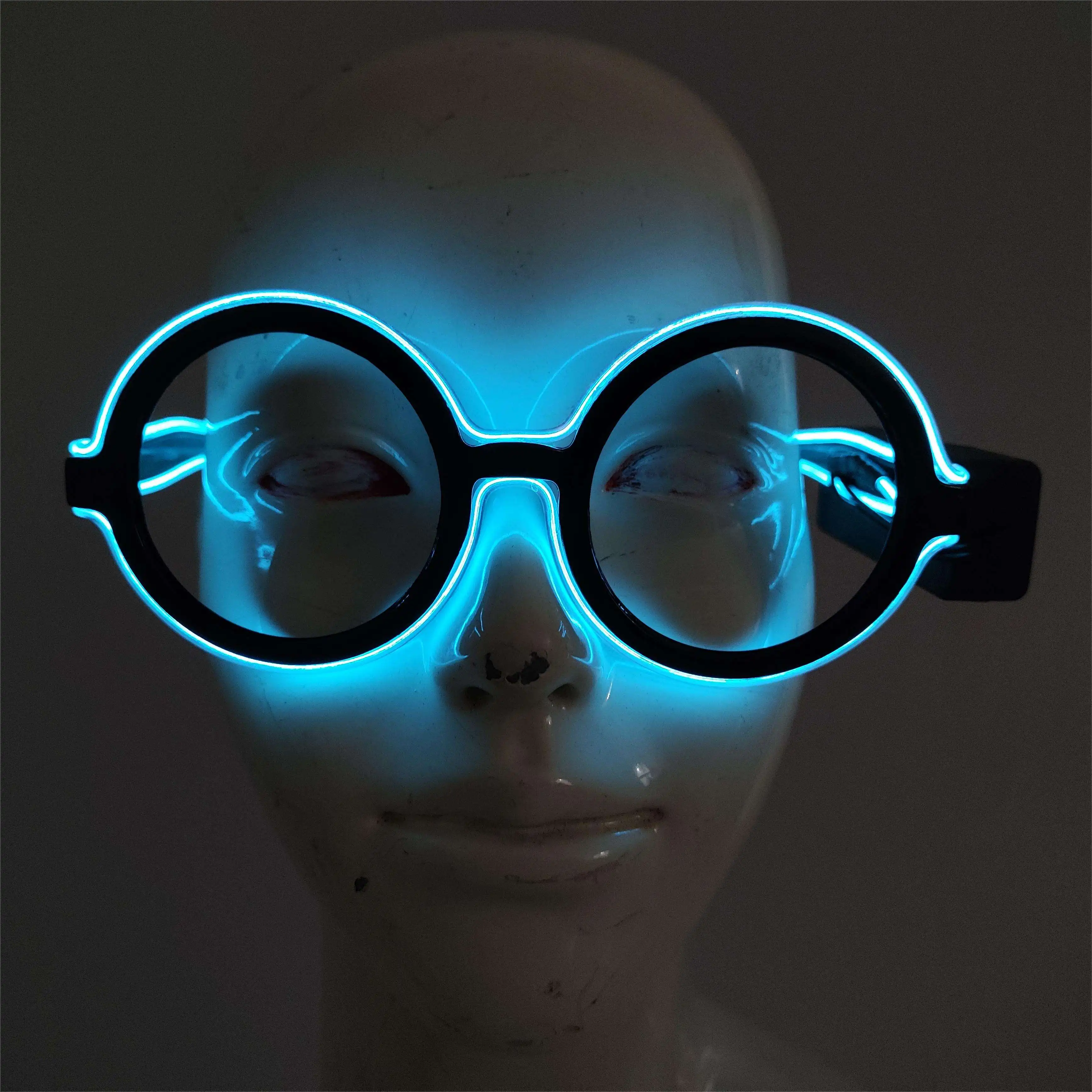 Wireless Round Glitter Party Supplies Flashing Glasses with LED Trending Light Up Plastic Glass Party Decor