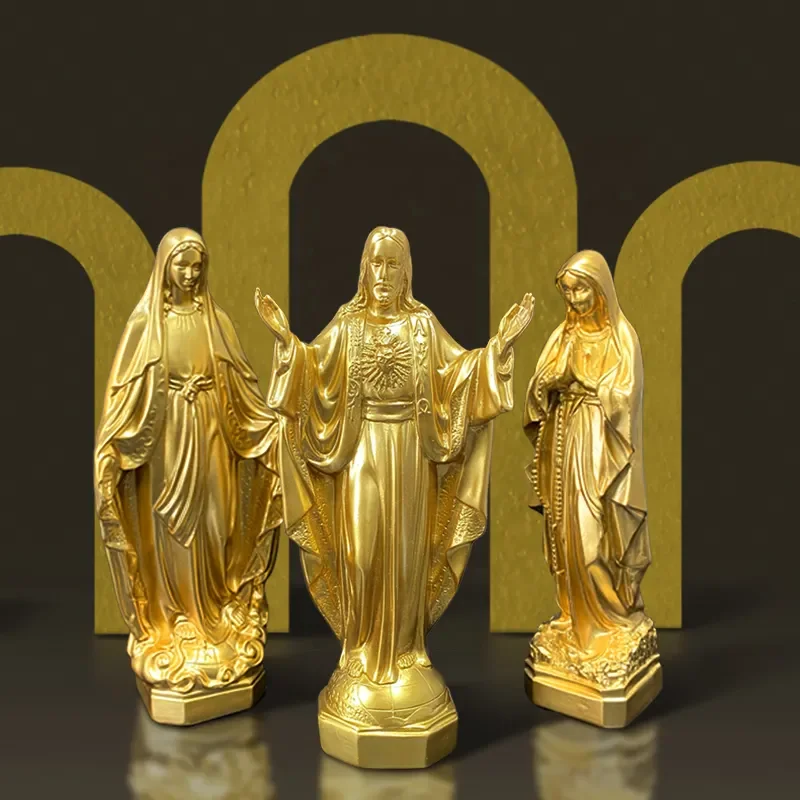 XYC001 OEM Mexico bibles christian virgin mary religious figurine statue items catholic church home decoration resin crafts