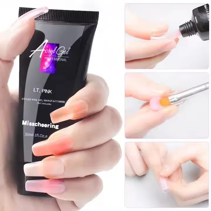 30 ml Nail Gel Quick Solid Builder Finger Extension Acryl Gel Without Nail Form Poly wholesale