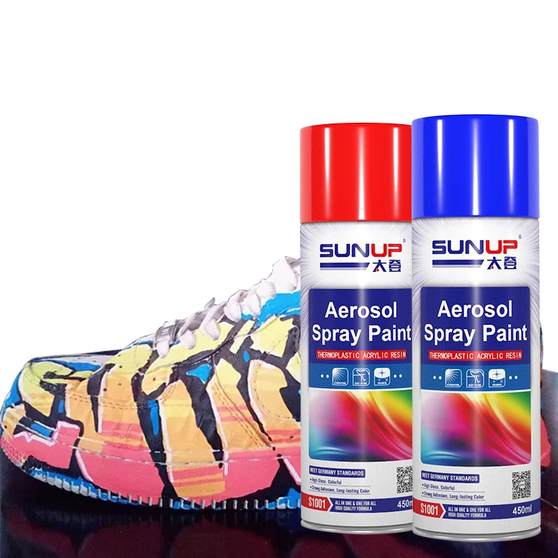 Wholesale acrylic aerosol spray paint black and white gold chrome fluorescent color painting car graffiti metal spray paint