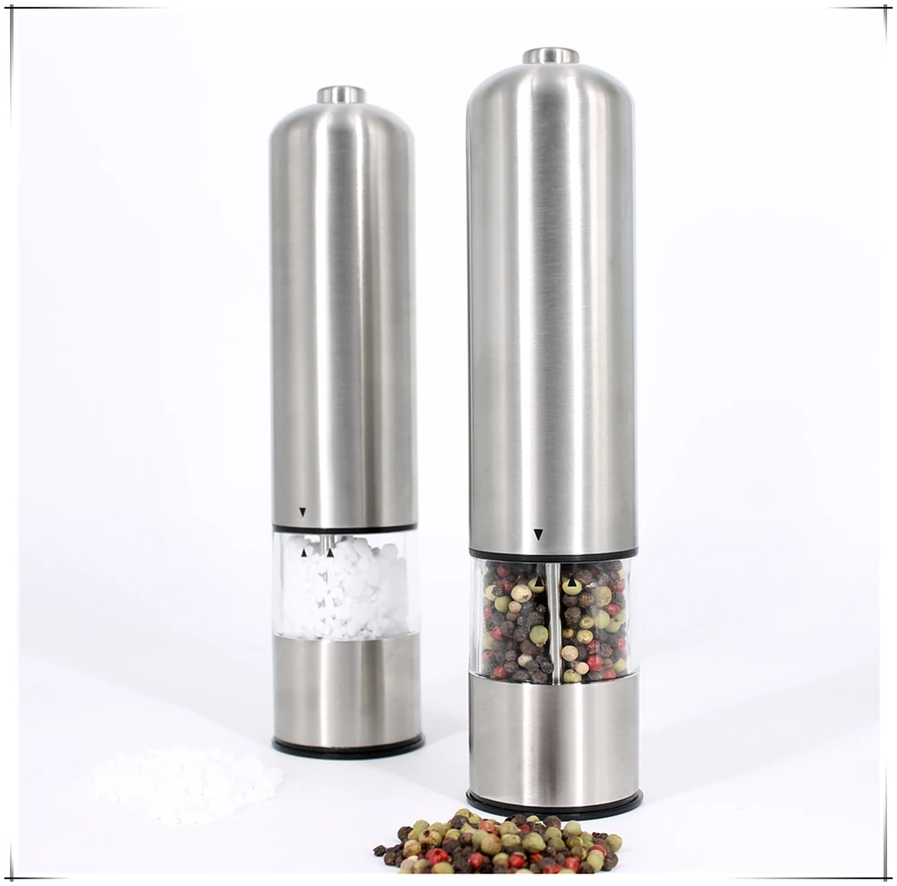 Stainless Steel Electric Salt and Pepper Grinder/ Regular Electric Salt and Pepper Mill