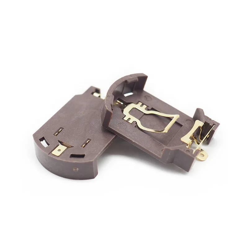 Gold Plated SMT/SMD CR2032 Holder With Surface Mounting Battery Connector