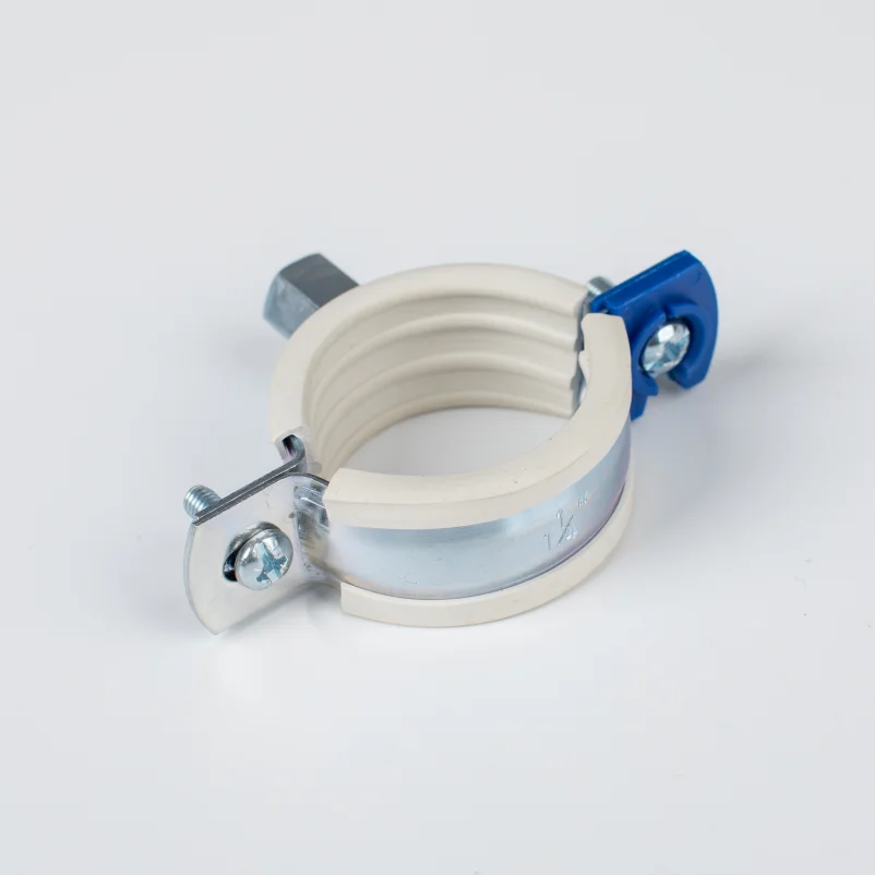 
quick galvanized heavy duty pipe clamp with rubber easy lock 