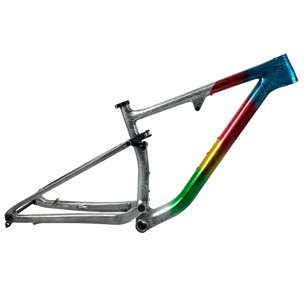 New Painting 29ER Boost MTB Frame All Mountain Carbon Bike Frame BSA Travel 100MM Full Suspension Carbon Mountain Bicycle Frame