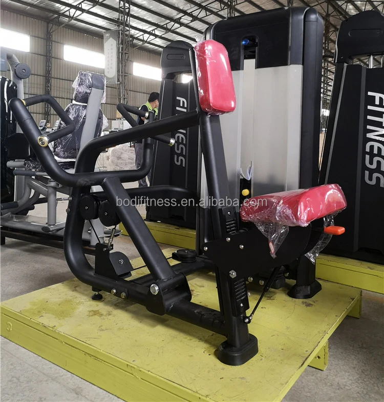 Commercial Gym Fitness Equipment Pull Back Pin Loaded Machine Double Pull Back Trainer Vertical Row
