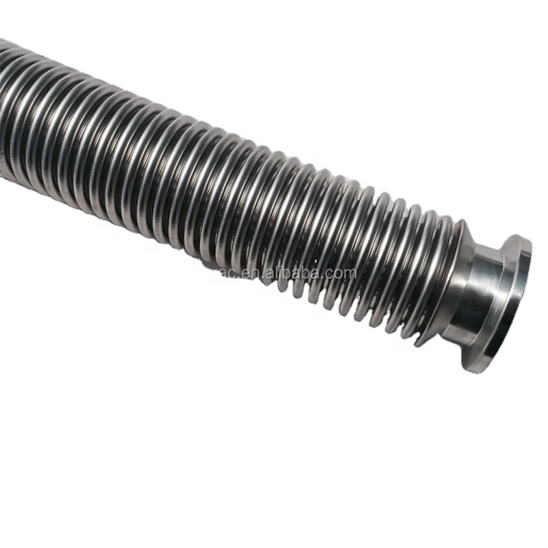 Гибкие Металлические вакуумные шланги KF40 длиной 600 мм, тонкие стены с вакуумными фланцами