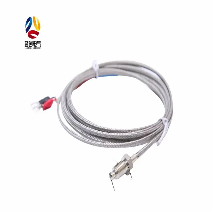 Waterproof room oil pt 100 thermocouple k-type exhaust small temperature sensor