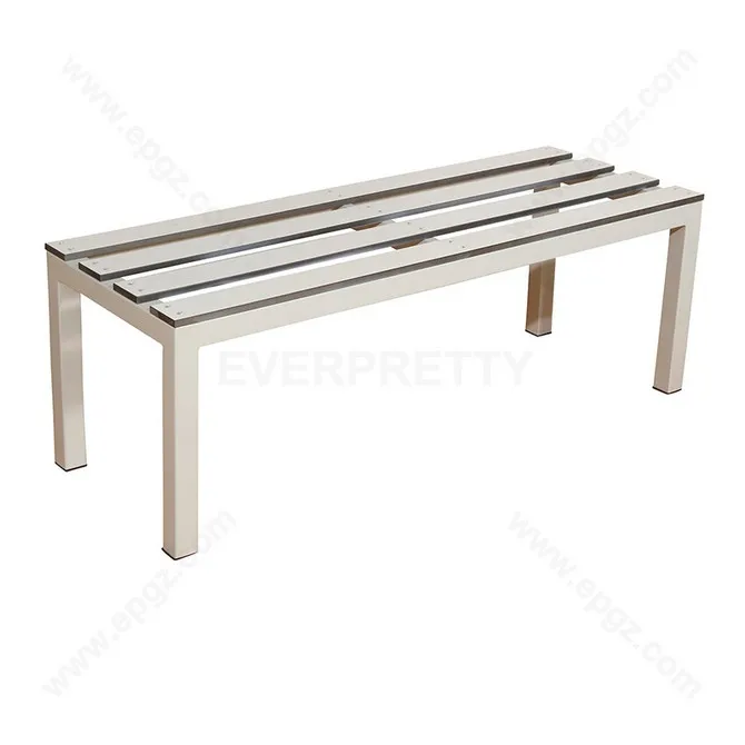 Modern Outdoor Furniture Waiting Chair Public Metal Steel Patio Bench for