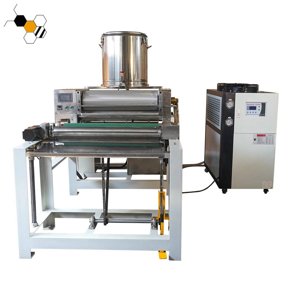 Electric auto beeswax embossing machine full automatic beeswax foundation machine