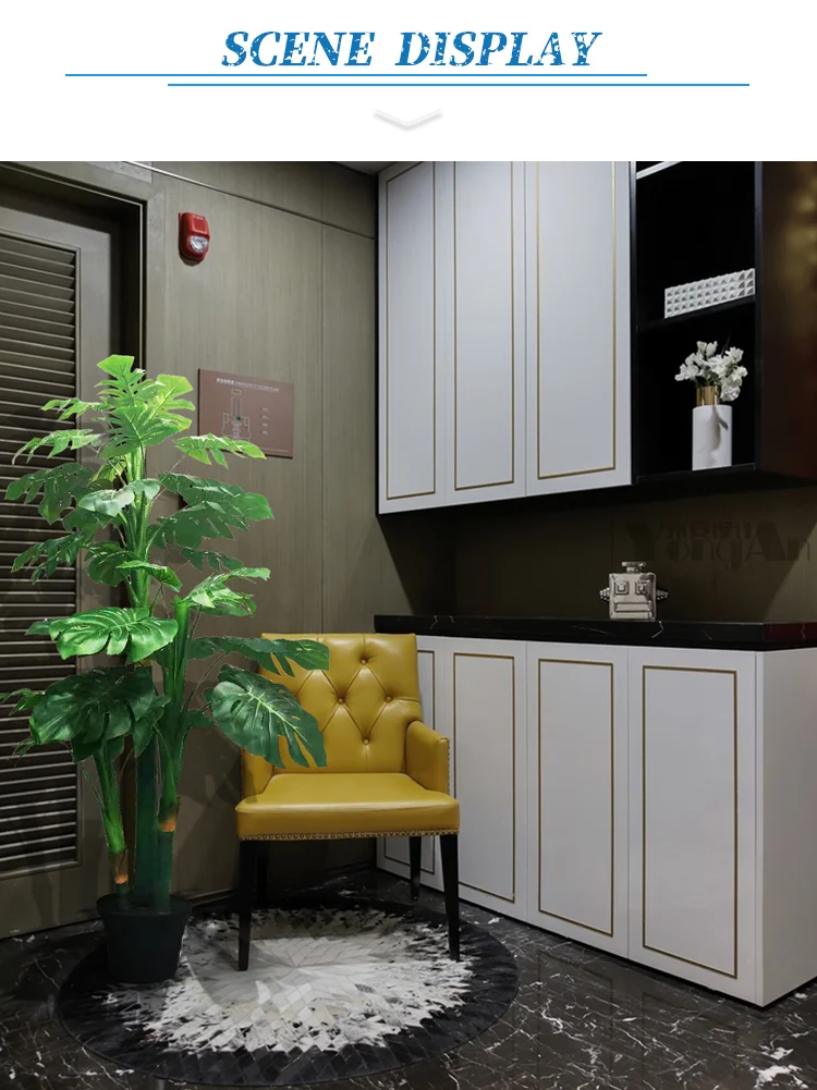 High Simulation Monstera Green Tree Artificial Jungle Plants