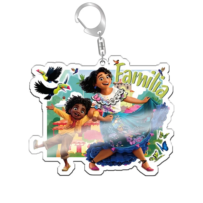 Magic Full House Movie Surrounding Acrylic Keychain Custom Logo Mirabell Isabella Lovely Encanto Key Chain