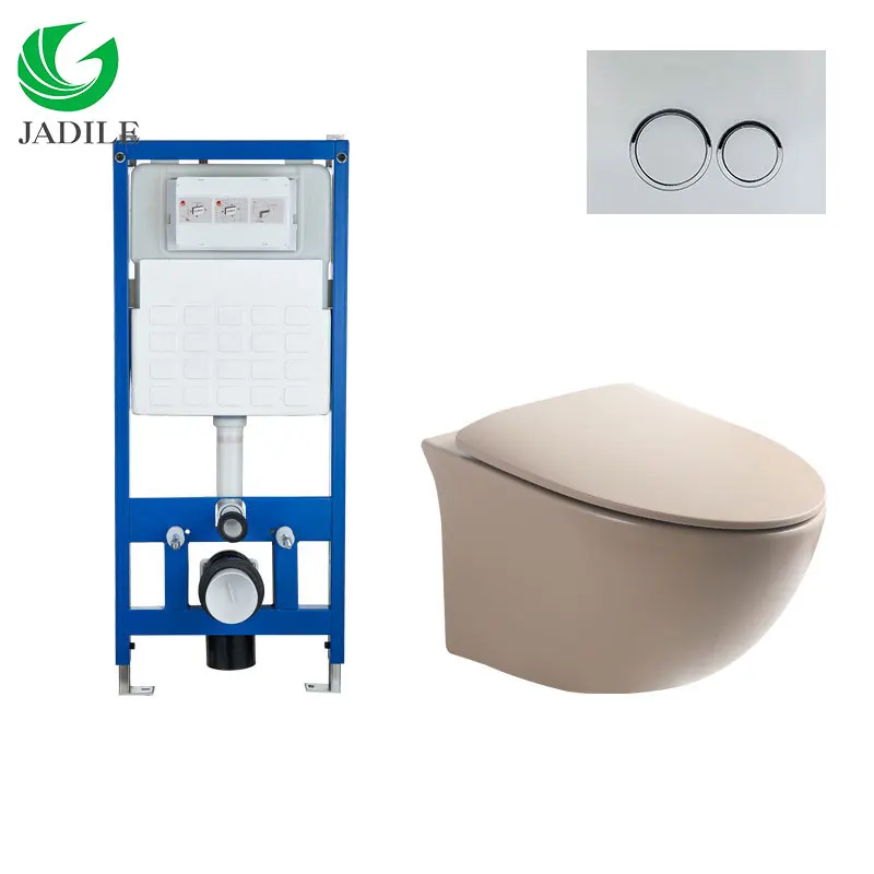 European Sanitaryware Ceramic Standard Wall Hung Toilet Bowl High Quality Wall Hanging Commode Bedroom Wall Mounted Toilet