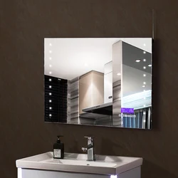Large Bathroom Makeup Rectangle Led Mirror Led Lighted Cosmetic Mirror With Led Lights Magnifier