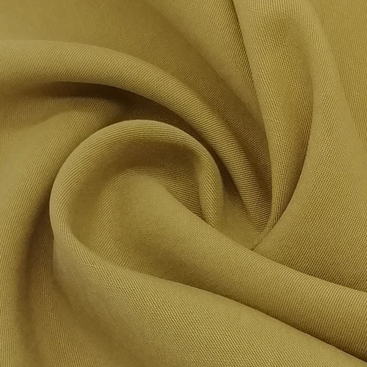 spring summer 85 lyocell 15 linen medium weight slub plain fabric for trench coat shirt blouse skirt OL simple clean style