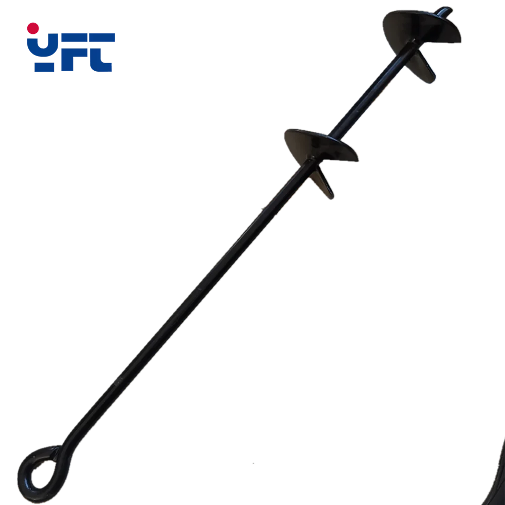 
Manufacturer customized high standard galvanized spiral ground electrode screw anchor 
