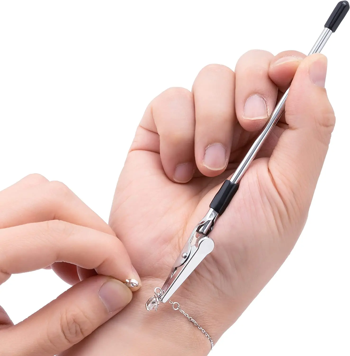 Portable Stainless Steel Bracelet Helper Tool Fastening and Hooking Assistant Equipment  for Jewelry Bracelets Watch Necklace