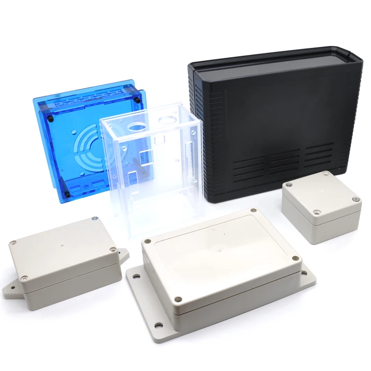 Custom electronic pom pvc abs pc acrylic polyester polycarbonate plastic enclosure box