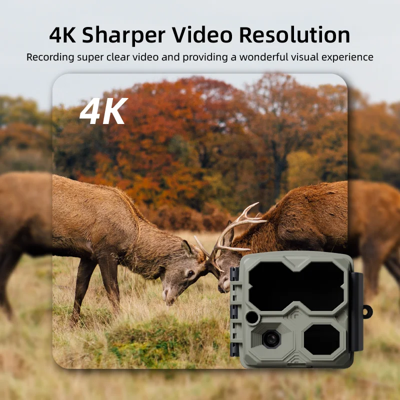 L-SHINE Digital Trail Mini Trail Camera With 48MP New Full FHD Laser Night Vision Trail Hunting Camera Function Scouting Camera