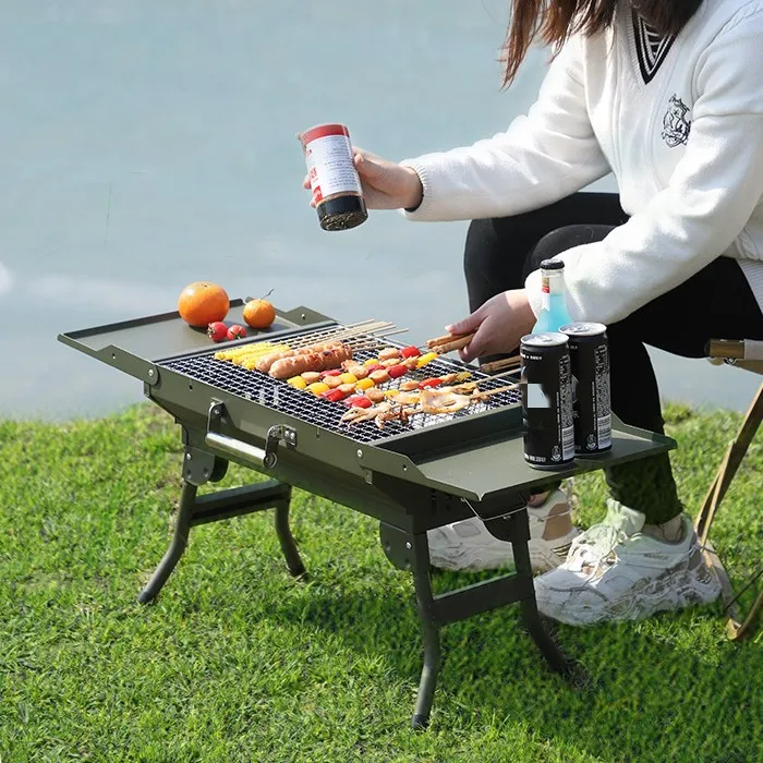 BGL023 Portable Folding BBQ Grill Easy to Carry Camping Hiking Picnic Kebabs Stove