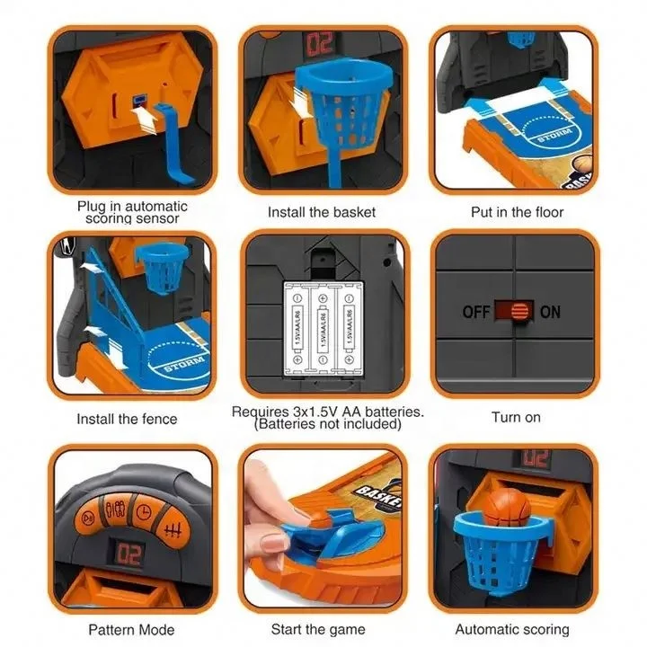 NEWEST Electric shooting machine toy creativity desktop arcade parent-Children interactive Toys Mini Basketball Tabletop Game